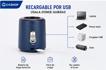 Mini Licuadora Portátil Recargable 2 en 1 🥤