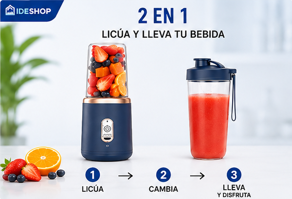 Mini Licuadora Portátil Recargable 2 en 1 🥤
